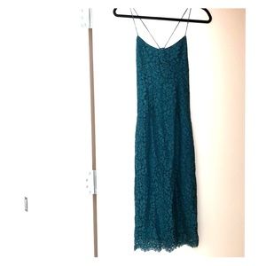Green/blue lace dress